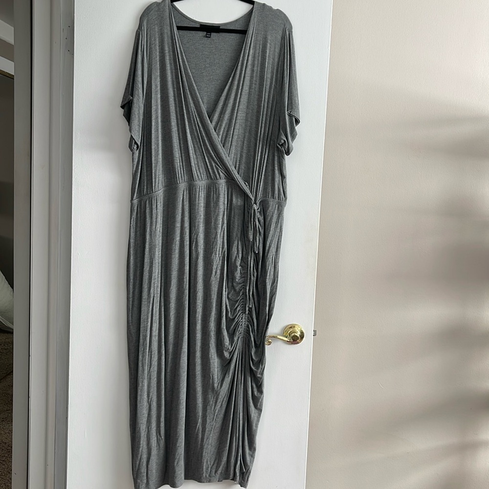 Lane Bryant Faux Wrap Short Sleeved Dress